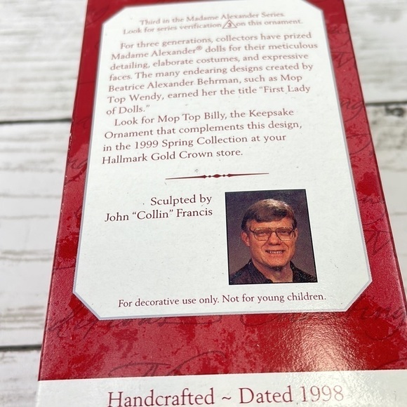 MOP TOP WENDY Madame Alexander Hallmark Christmas ornament - Picture 5 of 5